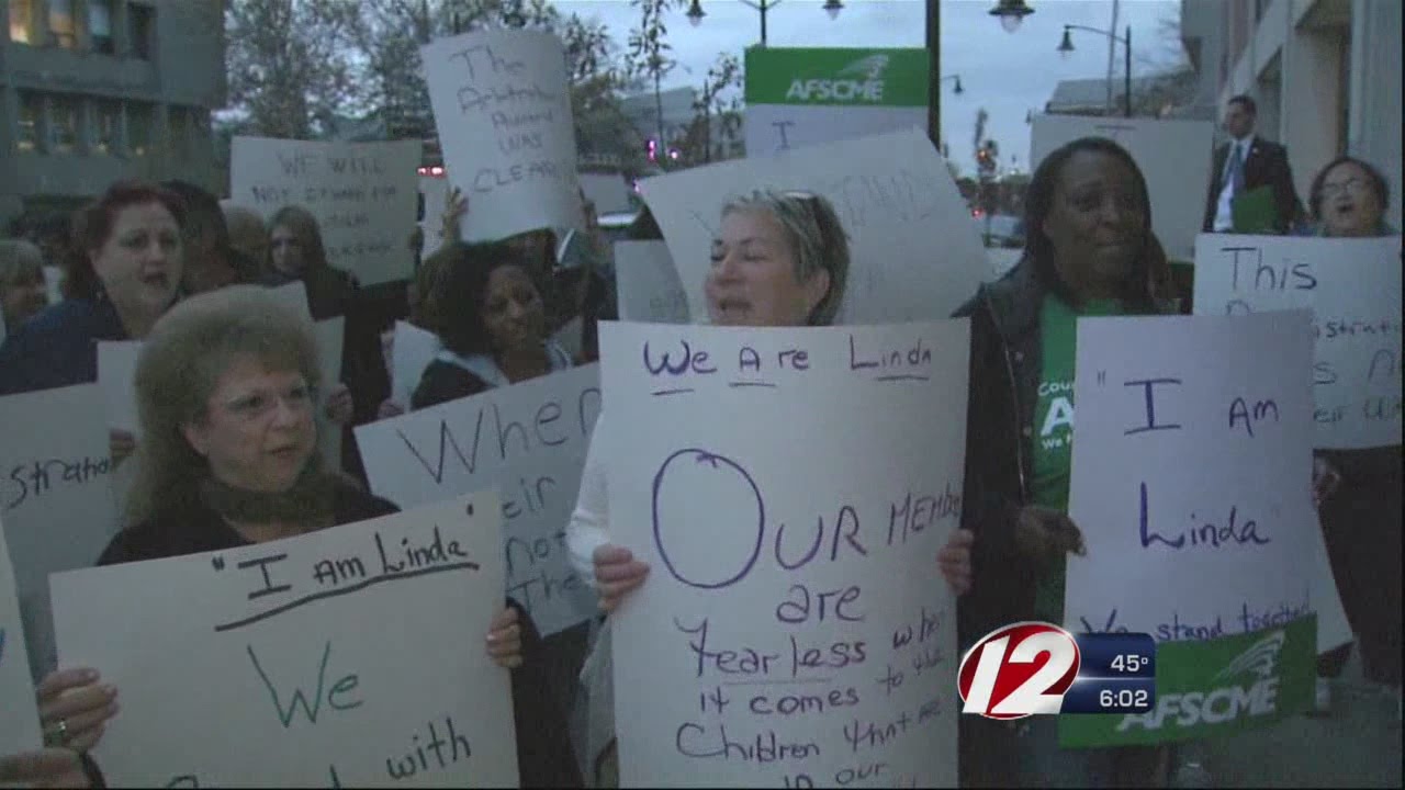 Union Protests Firing of Providence School Secretary