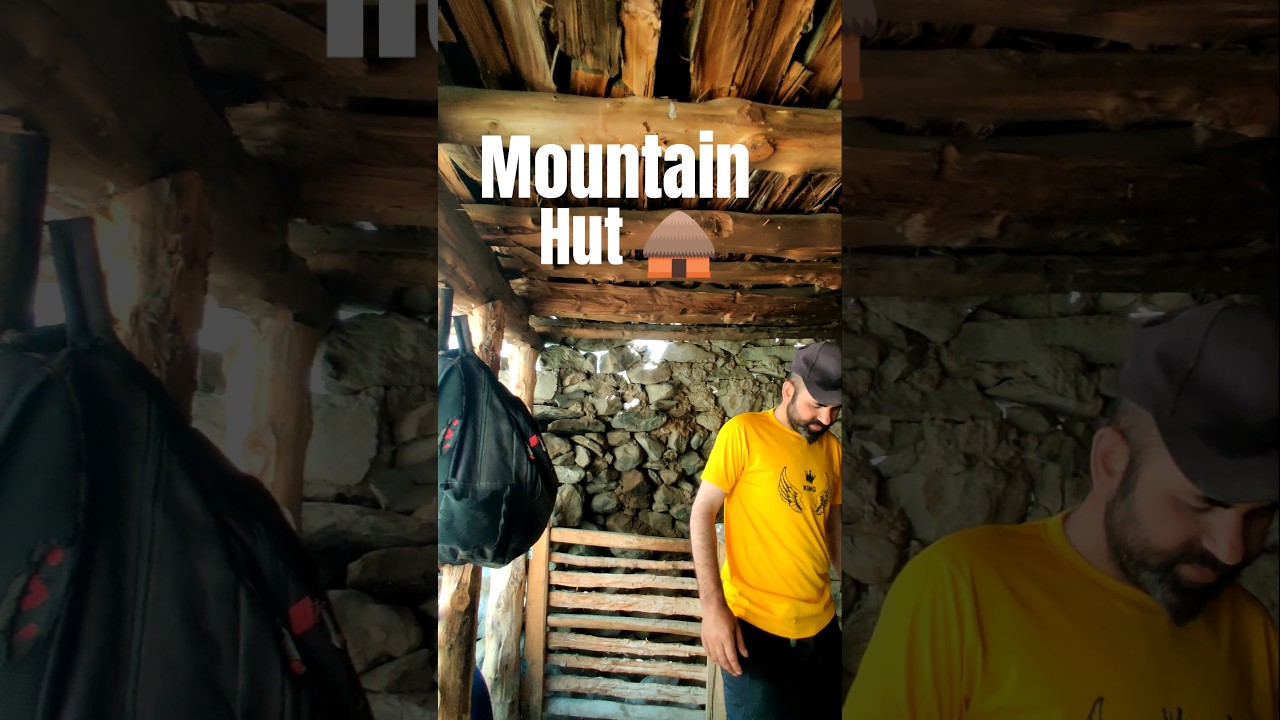 Beautiful Mountain Hut 🛖 - Village Shelters building #shortsfeed #nature #gilgitbaltistan #hut