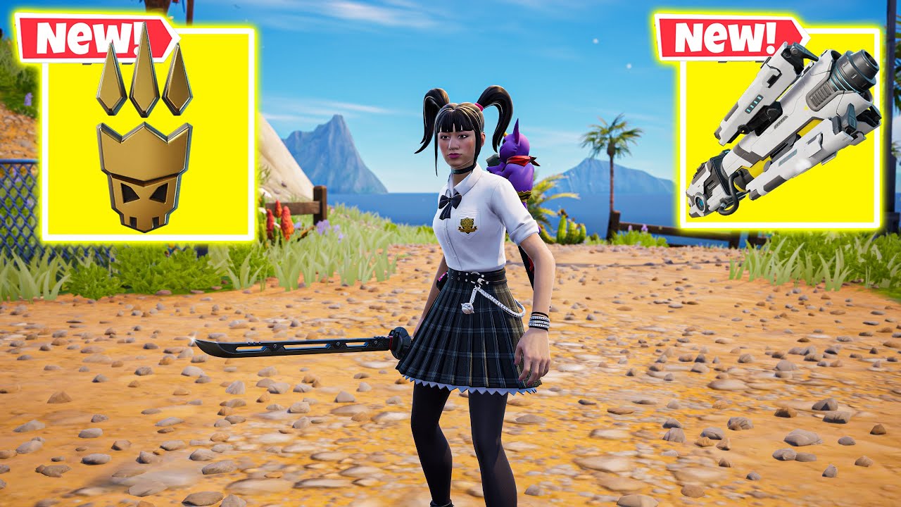 YUKI YUBARI vs BEACH BRUTUS MYTHIC & NEW 3 MEDALLIONS (NEW! Fortnite Chapter 7)