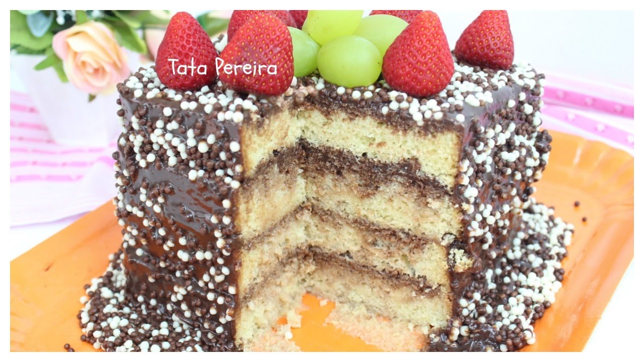 BOLO AMANTEIGADO COM NUTELLA❤