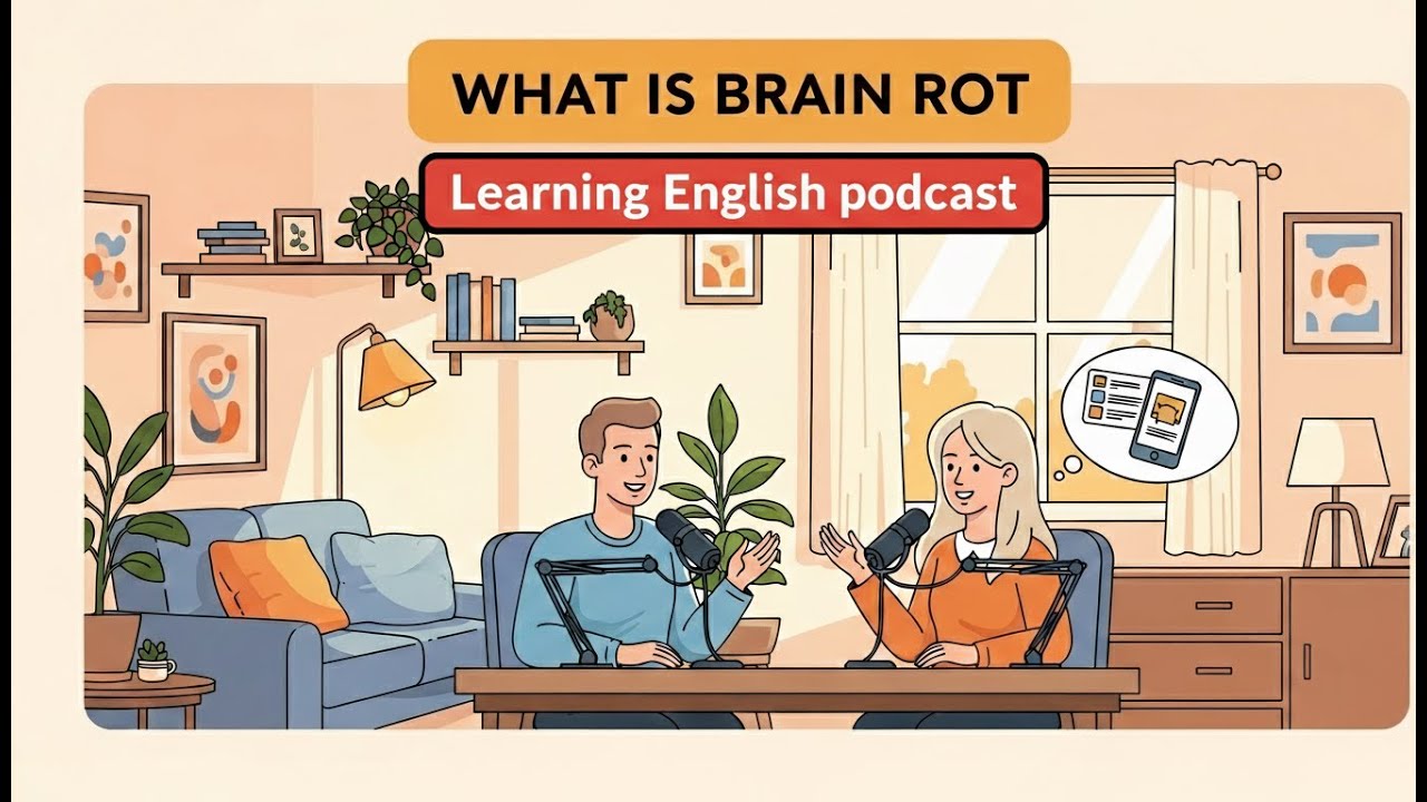 Learning English podcast - Can Your Brain Actually Rot from Screens?