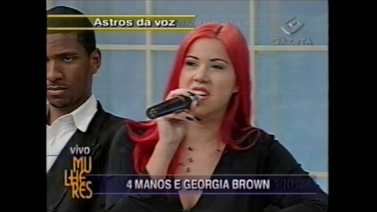 Georgia Brown e os 4 Manos - Programa Mulheres com Clodovil  TV Gazeta 2001