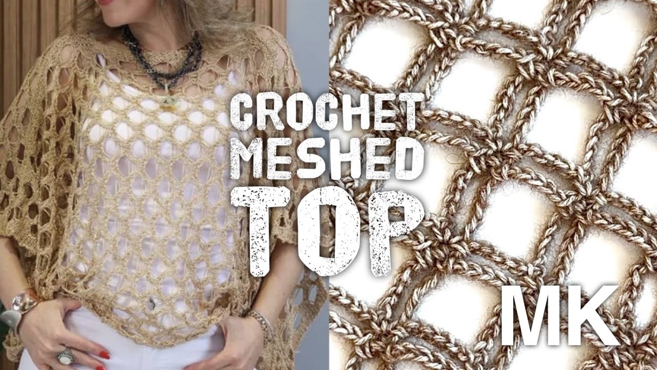 ЛЕГКО и ПРОСТО! 💥 ВЯЖЕМ РОСКОШНЫЙ СТРУЯЩИЙСЯ ТОП! 💥 BEAUTIFUL MESHED CROCHET TOP