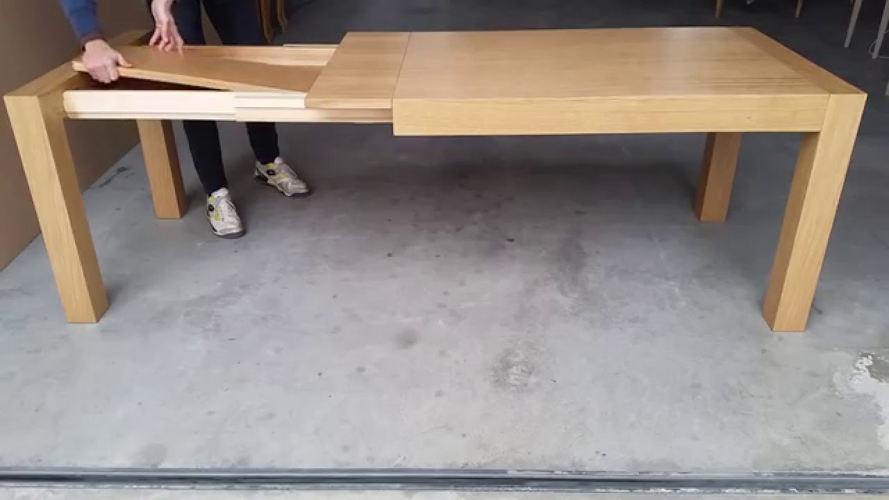 TAVOLO ALLUNGABILE MODERNO IN LEGNO DI ROVERE