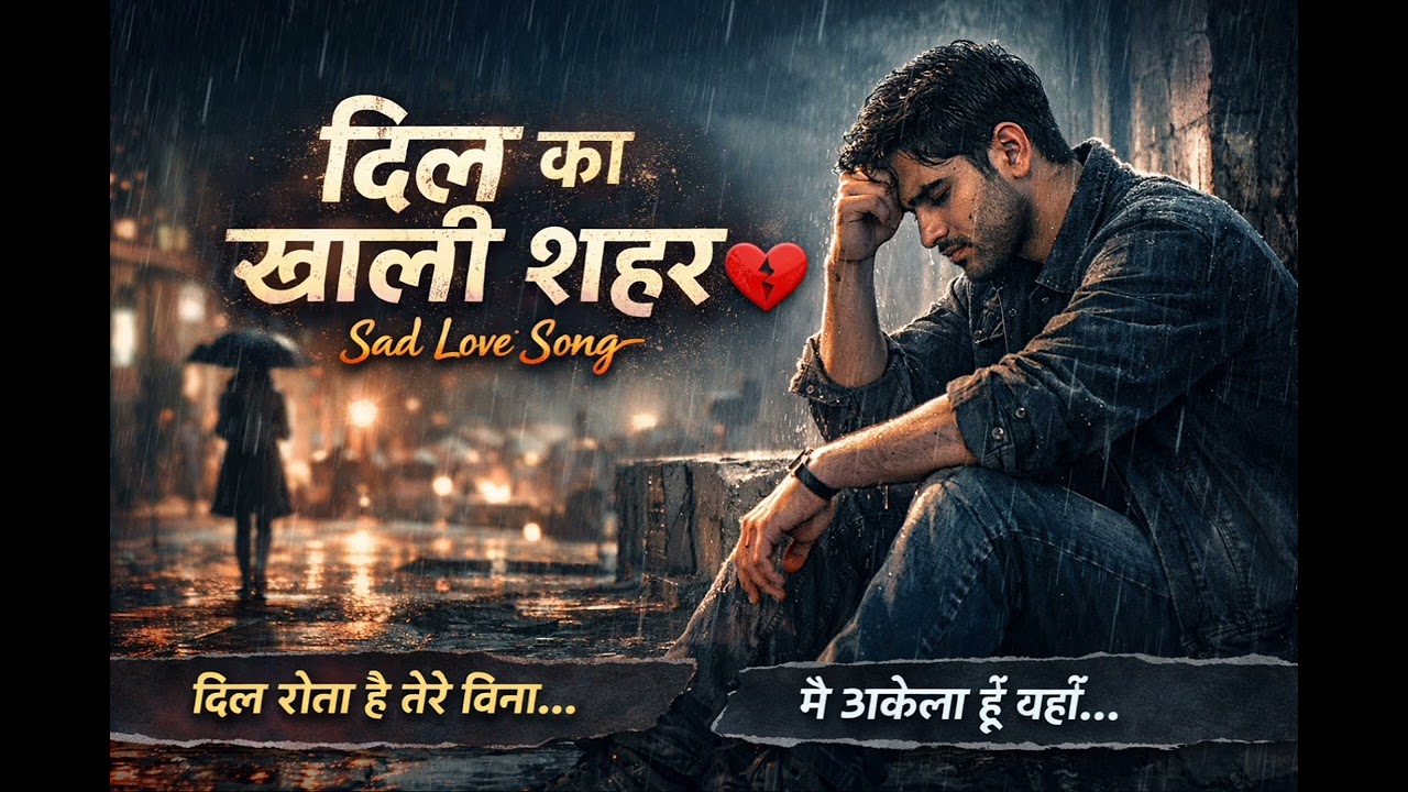 Dil Ka Khali Shehar 💔 | Heart Touching Sad Love Song | Dard Bhara Hindi Sad Song | AI Generated Song