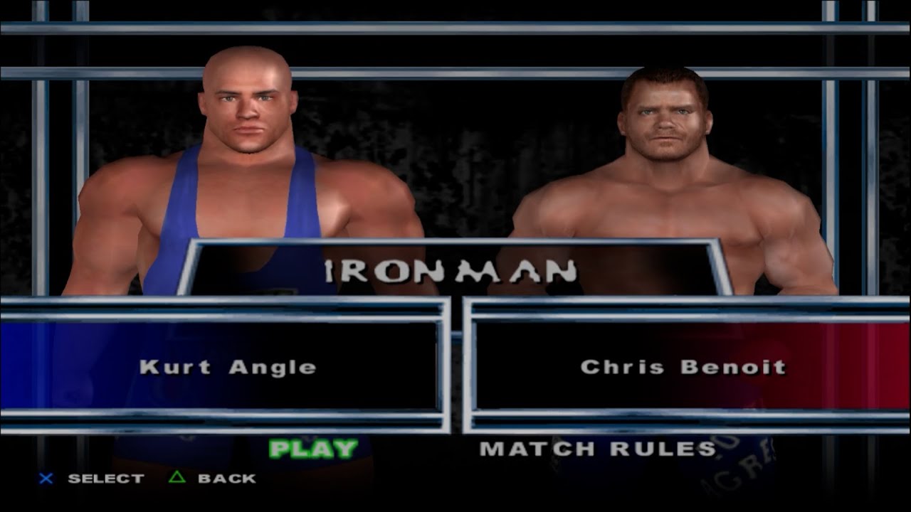 WWE SmackDown! Here Comes the Pain - Kurt Angle VS Chris Benoit (IRONMAN)