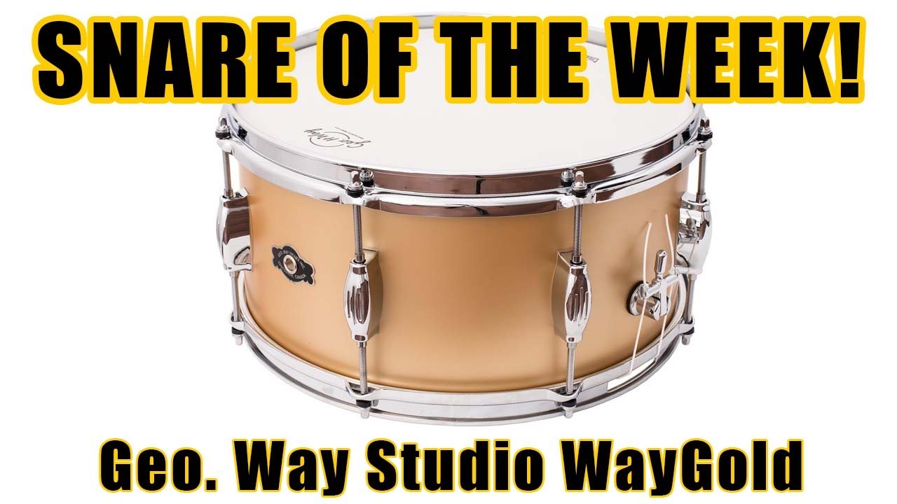 Малый барабан недели: George Way 7x14 Studio WayGold (4-слойный клен/тополь с усиливающими кольцами)