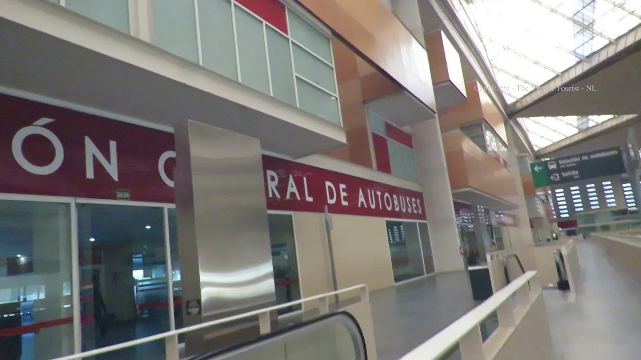 Inside Zaragoza Delicias Train and Bus Station in Spain