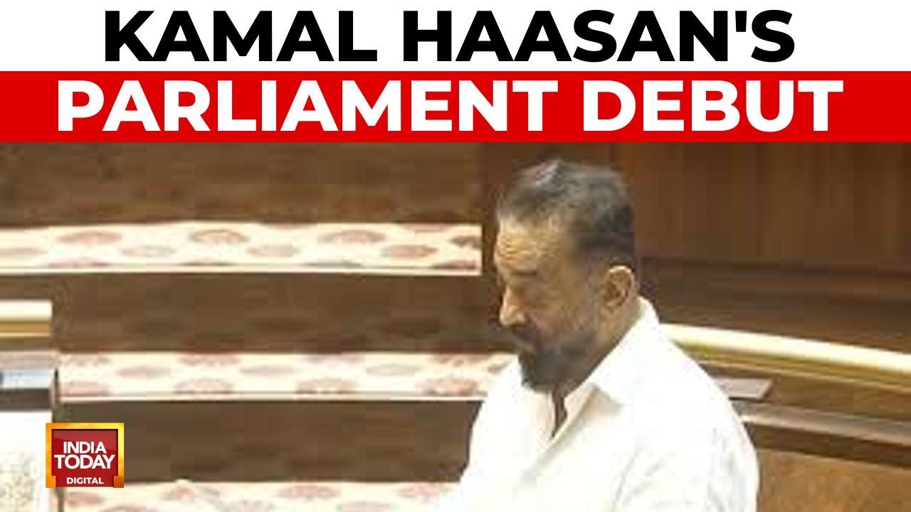 Kamal Haasan Makes Parliament Debut, Takes Oath As Rajya Sabha MP In Tamil | India Today News