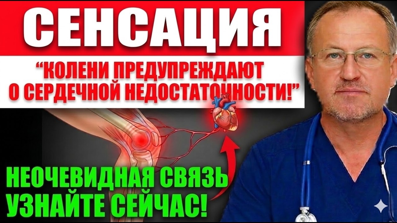 Боль в коленях — сигнал СЕРДЦА! Неочевидная связь, о которой вы не знали
