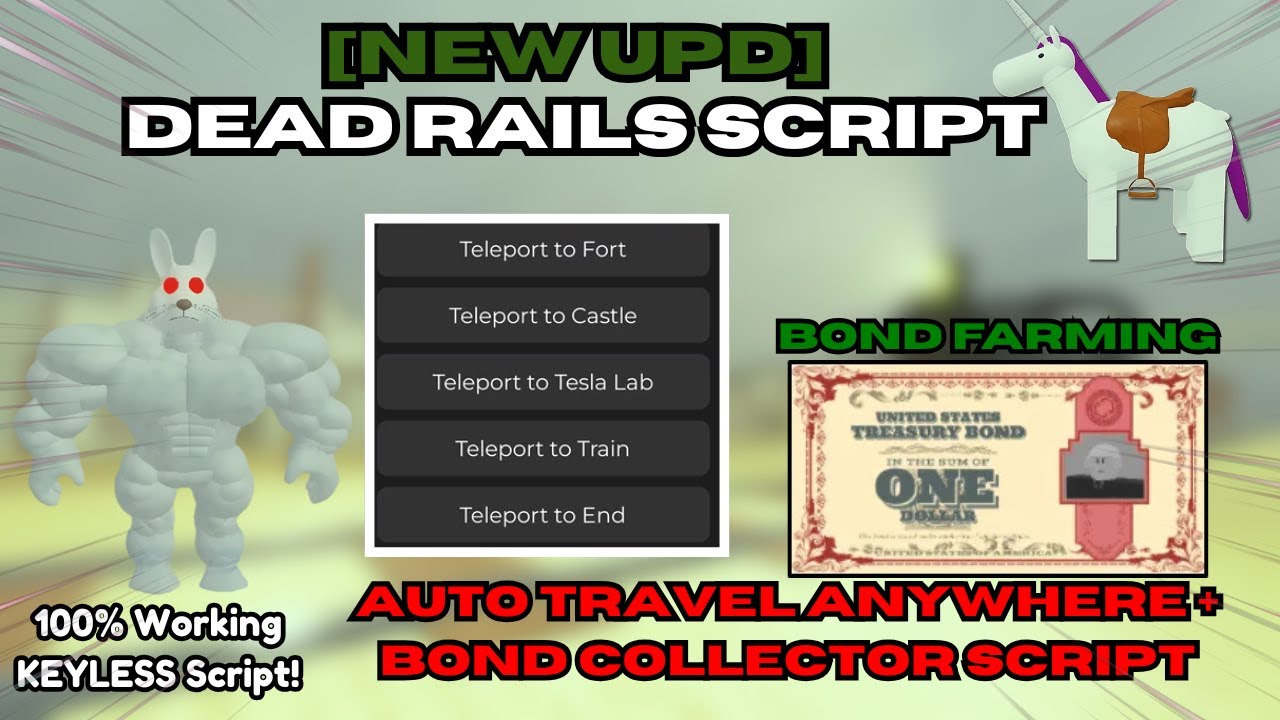 Dead Rails Script | Teleport, Auto Win + Auto Bonds | PC & Mobile Keyless