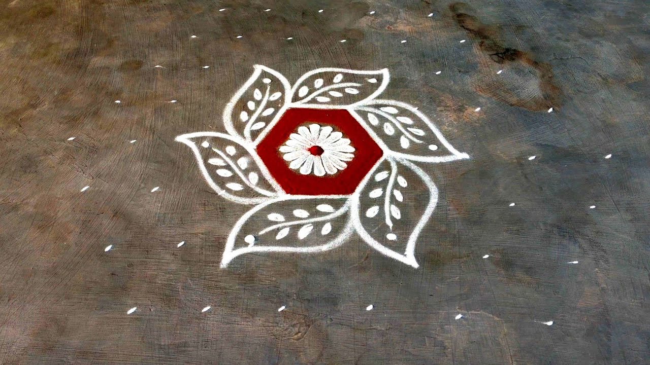 Easy Margazhi kolangal🌹9*5 dots Sankranti Chukkala muggulu🌹Pongal kolam with dots🌹Creative Rangolis