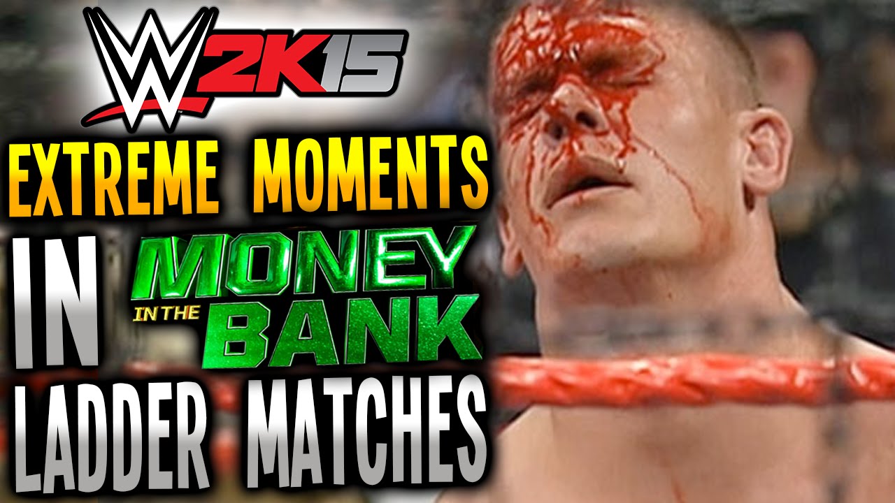 WWE 2K15 EXTREME MOMENTS In Money In The Bank Ladder Matches! (PS4)
