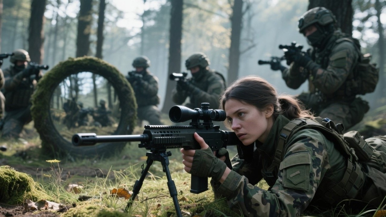 They Encircled the Scout Unit — Unaware a Female Sniper Already Had Them in Her Sights | Emotional