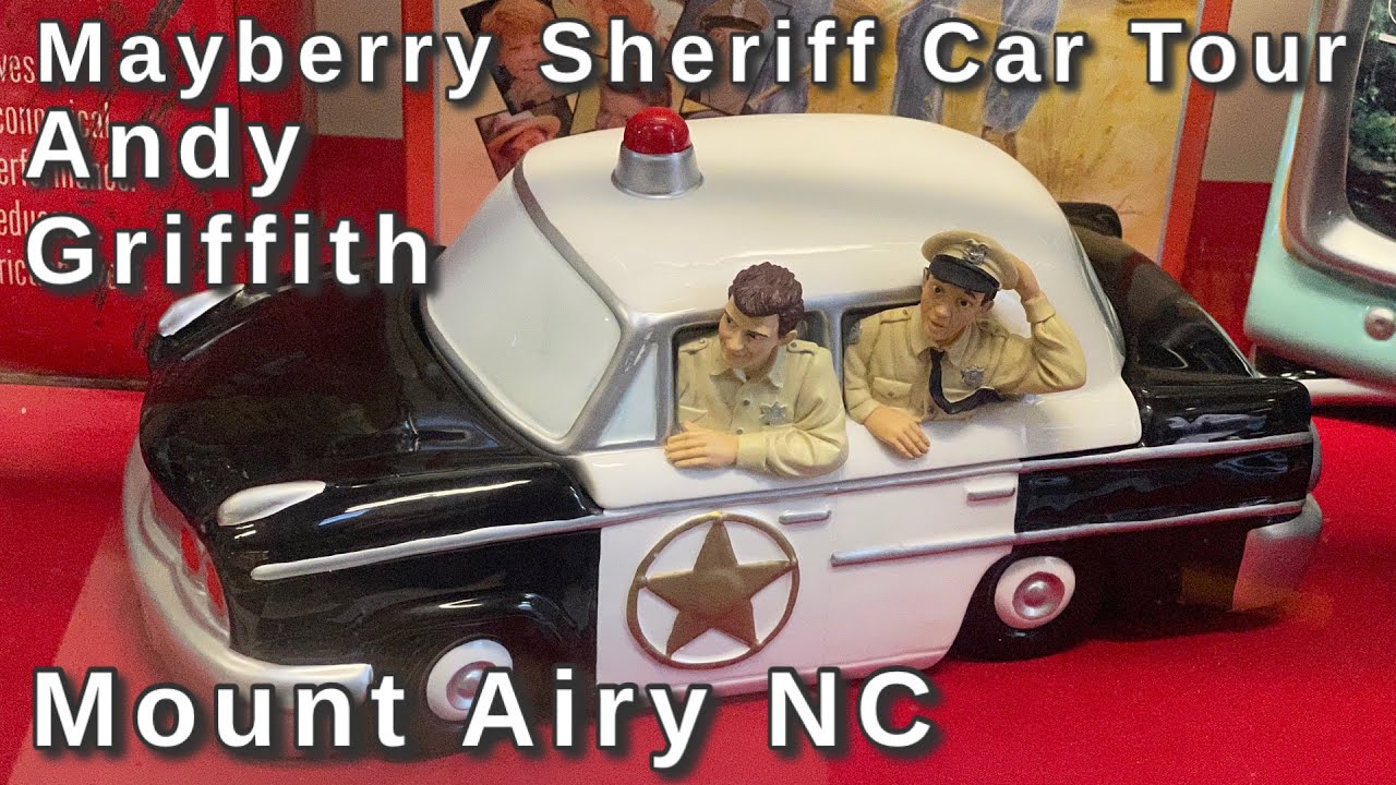 Andy Griffith Sheriff Car tour of his hometown Mount Airy North Carolina