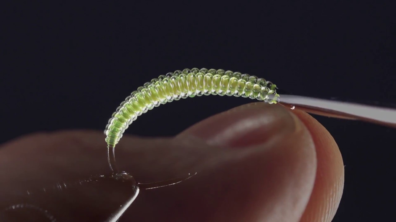 GULFF UV resin GREEN larva   How to ty it step by step