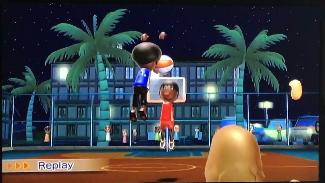 Wii Sports Resort Series: Basketball Pickup Game (Sargent vs. Sarah)