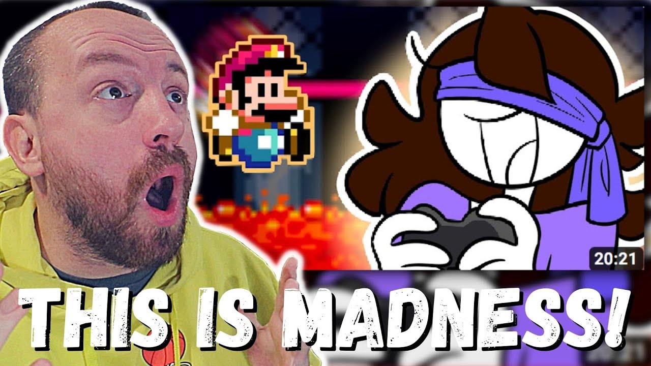 THIS IS MADNESS! Jaiden Animations Mario but I’m Blindfolded (FIRST REACTION!)