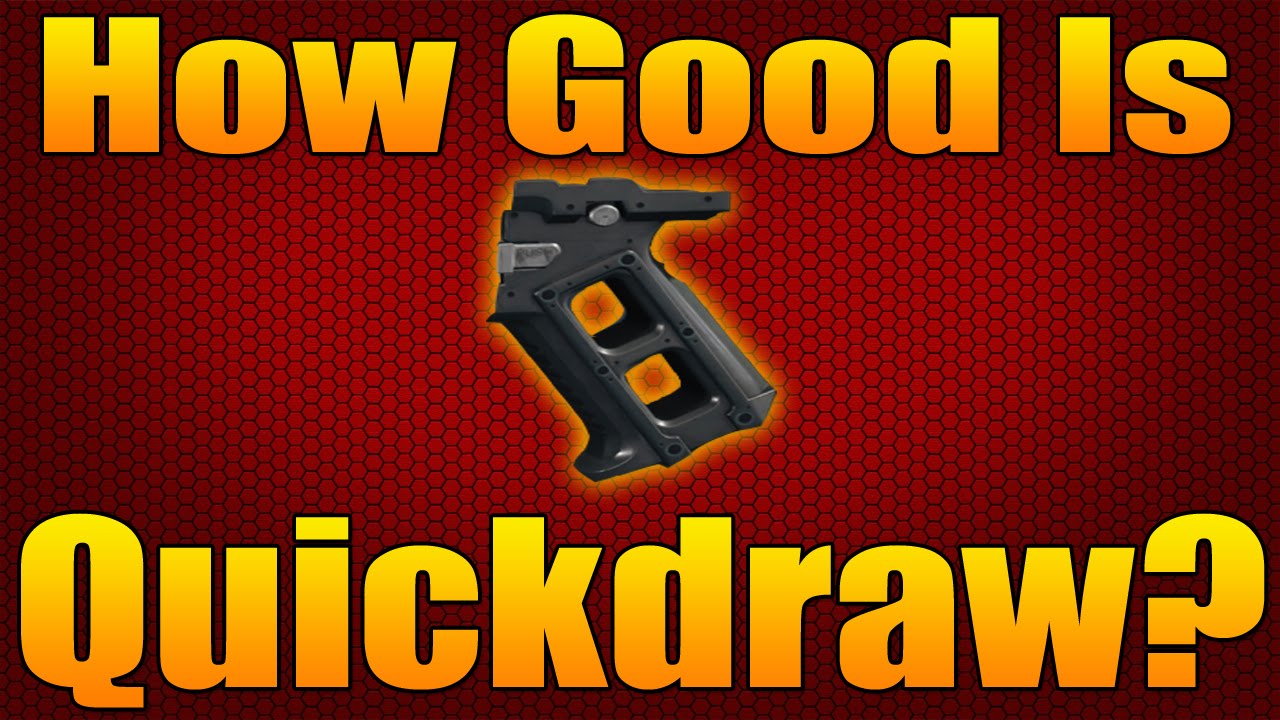 How Good Is Quickdraw?  (Black Ops 3 Attachment Stats and Analysis)