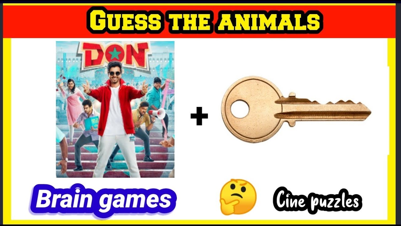Guess the Animals | Brain Games | Connection Games | Cine Puzzles