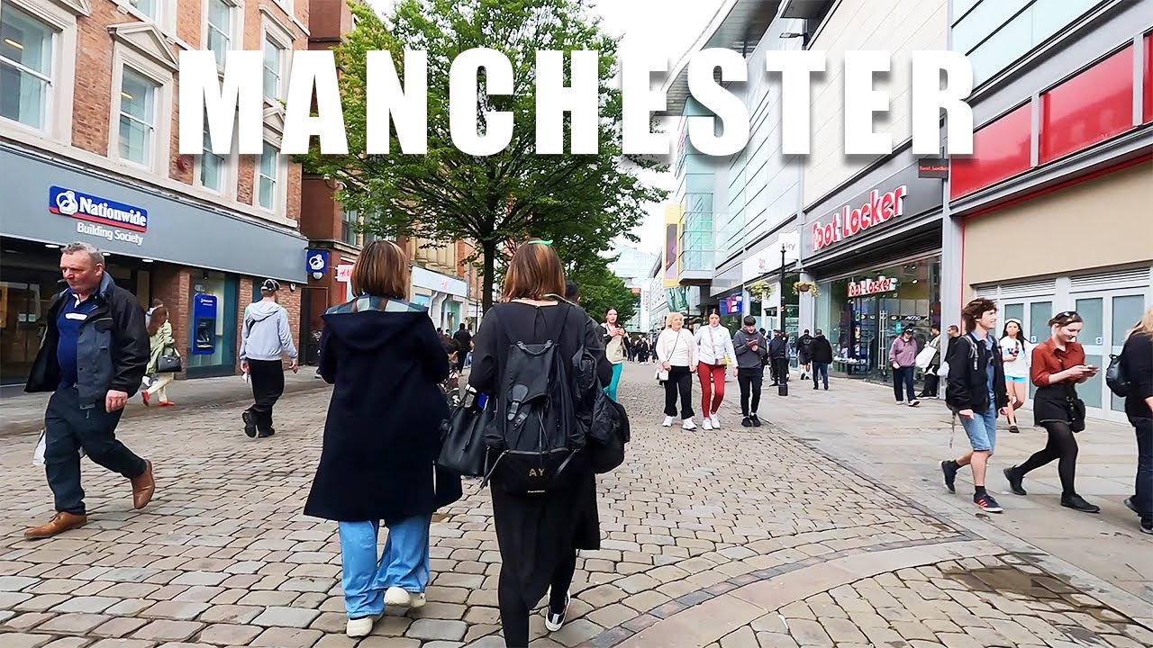 4K POV Walking from Piccadilly Train Station to Manchester Arndale Shopping Centre | England, UK