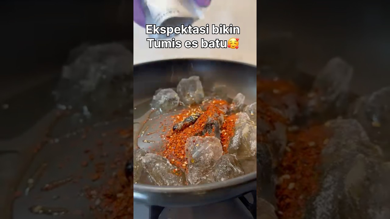 Es batu tumis bumbu pedas 🫵😭⁉️#shorts #bahayasih #viralvideo #short #cooking