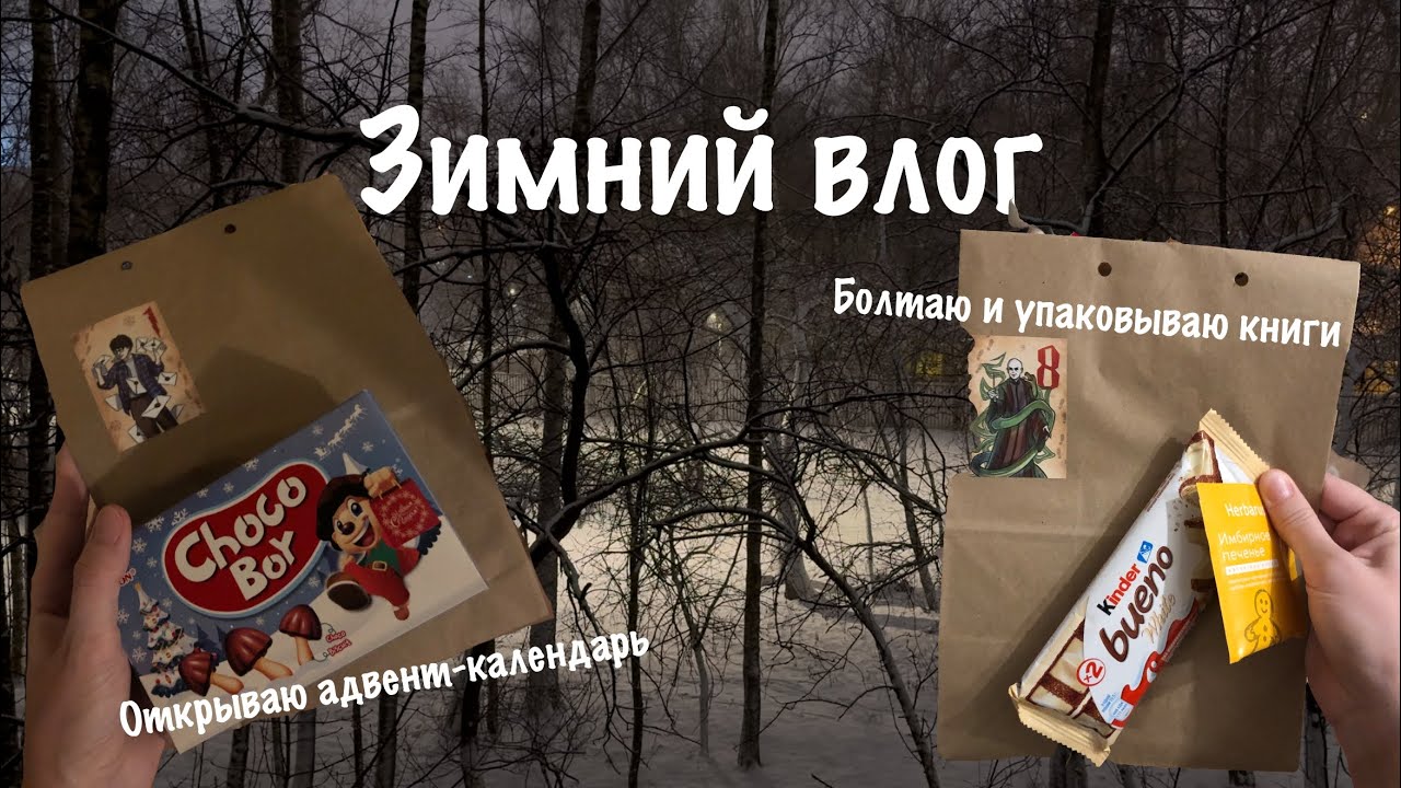 Зимний влог / читаю, болтаю (много), упаковываю книги (влогмасс 2025)
