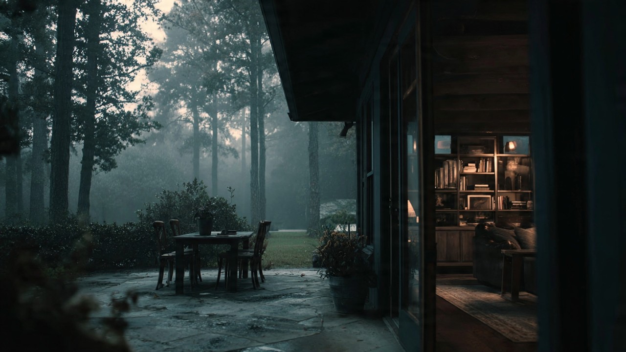 Comforting Rain to Calm Your Mind & Sleep Better - Rain Sounds in a Cozy Forest Bedroom - No Music
