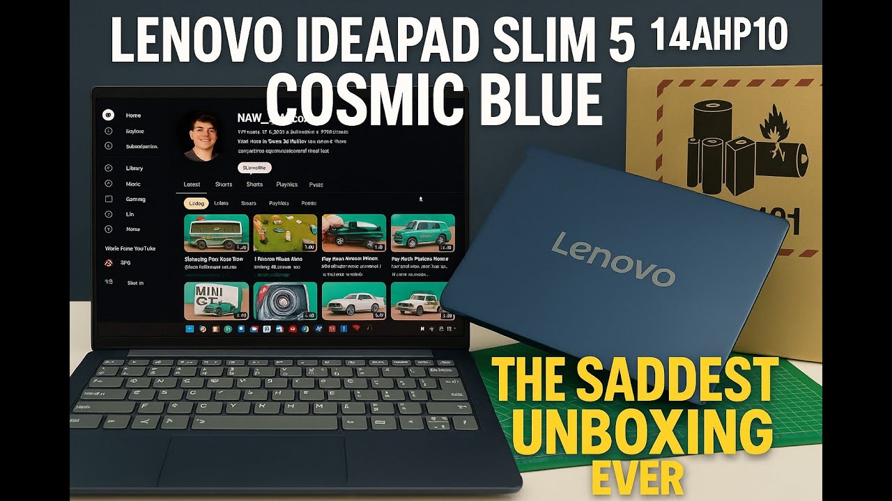 Lenovo IdeaPad Slim 5 2025 14AHP10 Cosmic Blue Ryzen 7 8845HS, Radeon 780M The Saddest Unboxing Ever