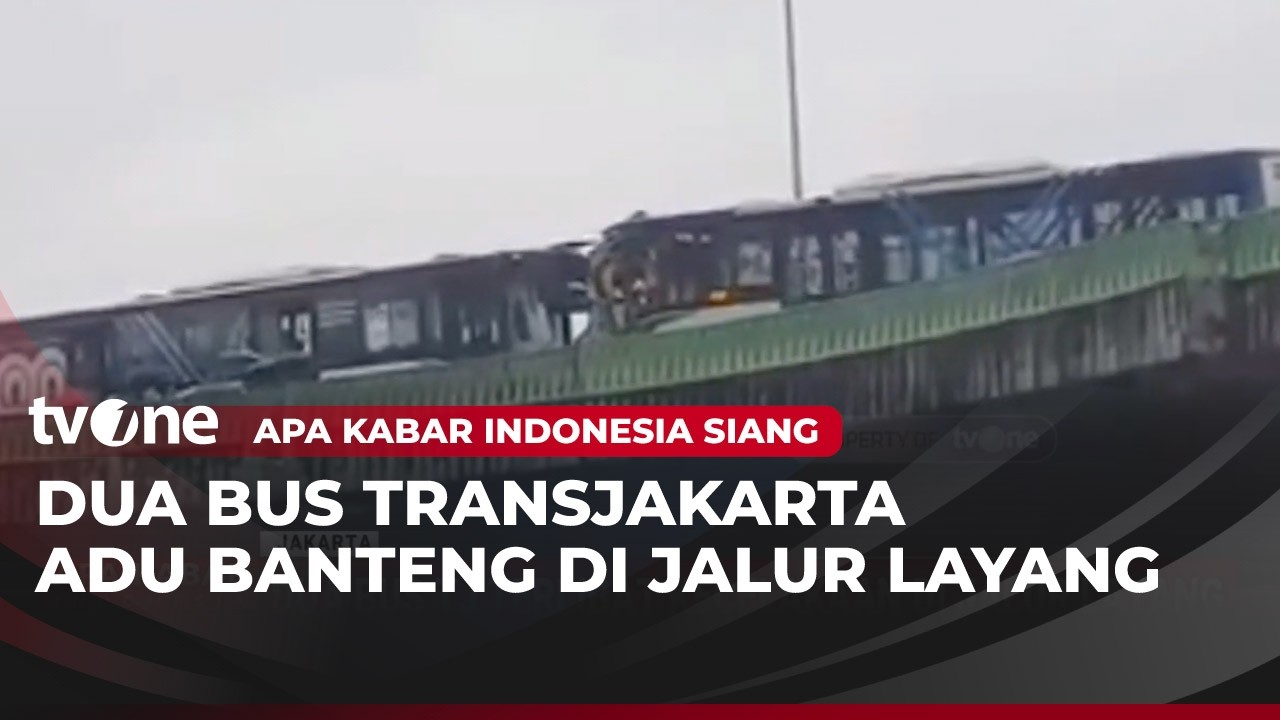 Dua Bus TJ Terlibat Kecelakaan di Jalur Layang | AKIS tvOne