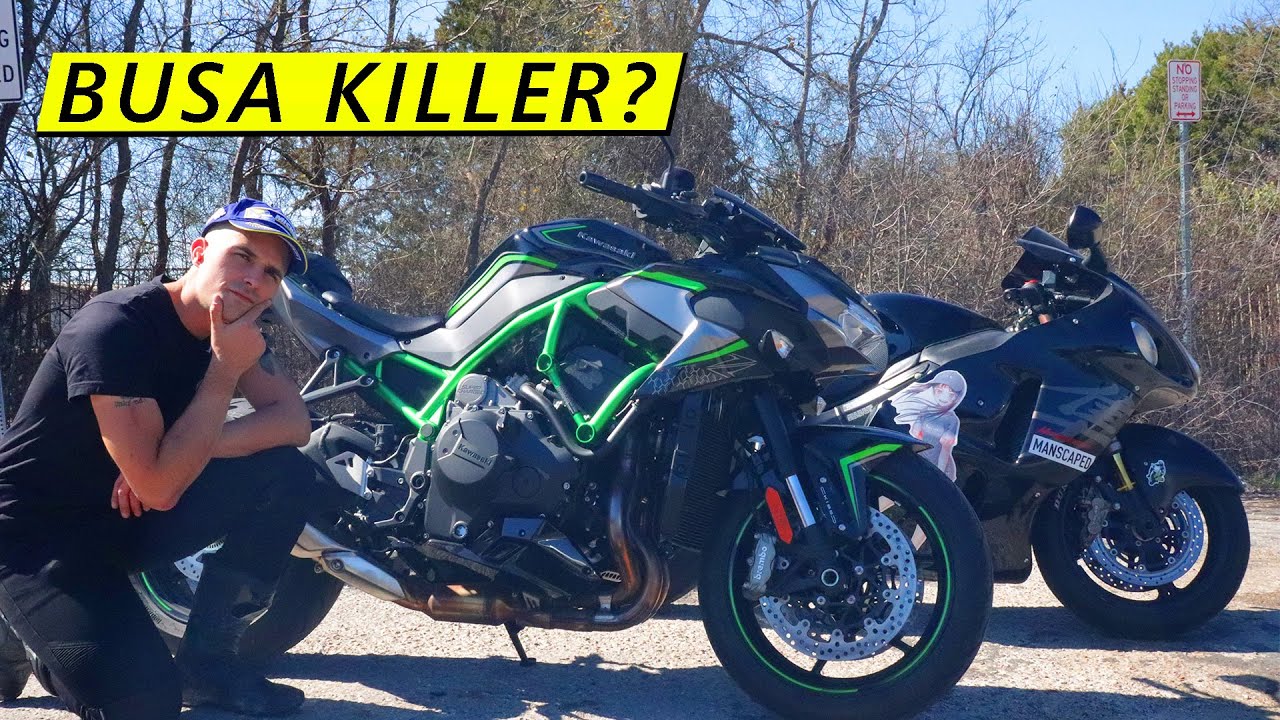 KAWASAKI ZH2 vs. HAYABUSA! (Drag Race and Comparison)