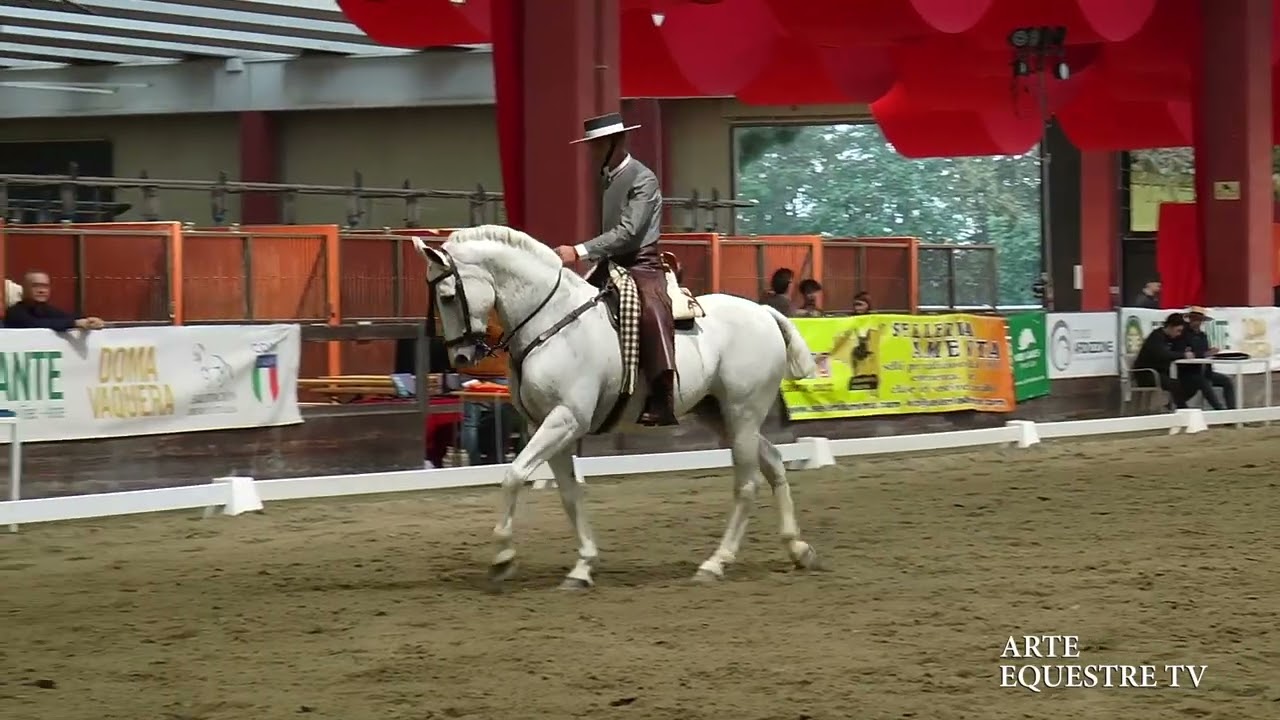 ARTE EQUESTRE TV - GIL ORTIZ SEBASTIAN - DOMATI - FINALE CAMPIONATO ITALIANO DOMA VAQUERA