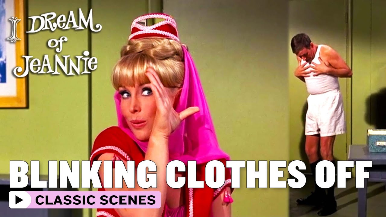 Jeannie Blinks Roger's Clothes Off | I Dream Of Jeannie