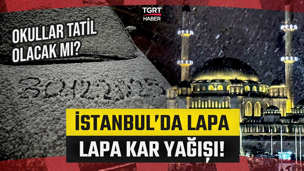 İstanbul'da Kar Yağışı Başladı! Okullar Tatil Olacak mı? Vali Davut G&uuml;l'den A&ccedil;ıklama - TGRT Haber