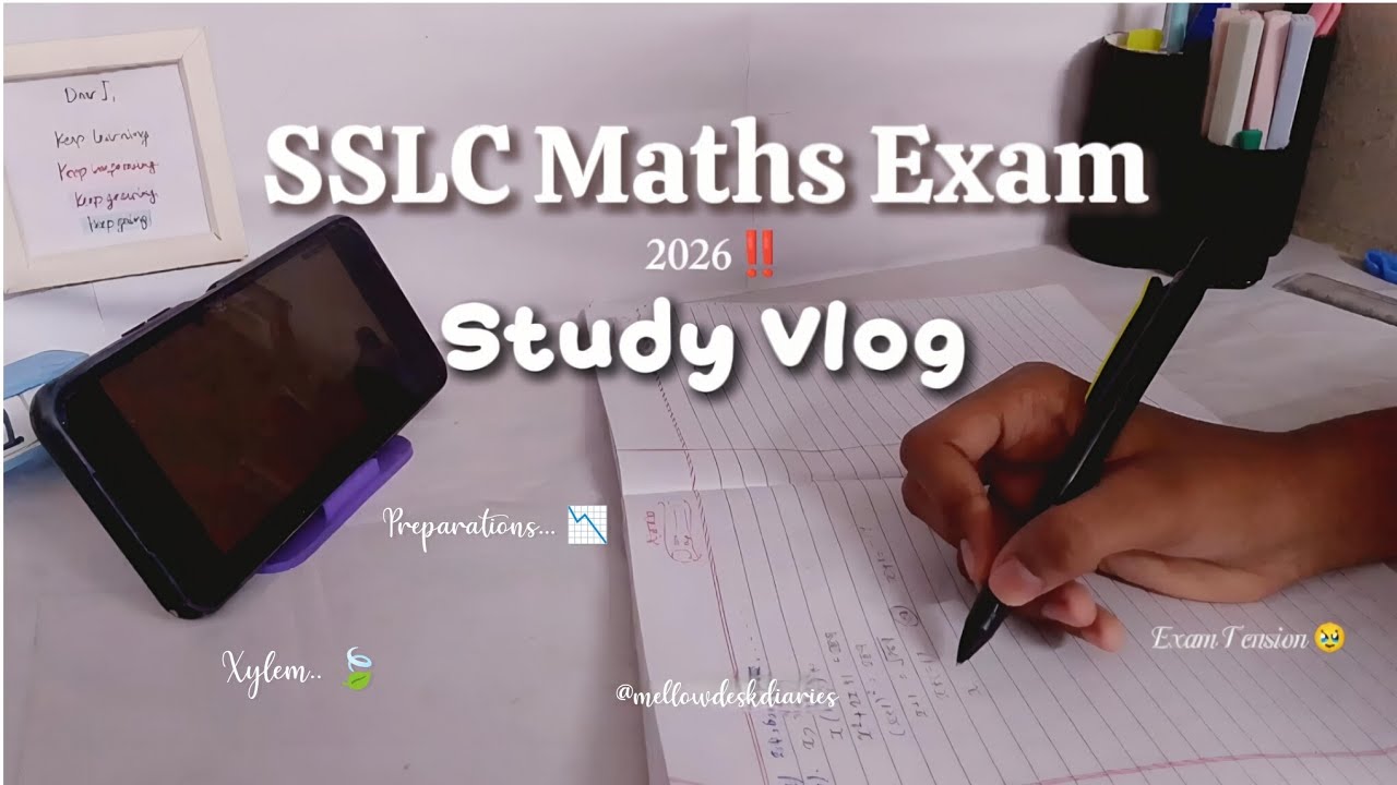 SSLC Public Exam Maths  Prep 📚| Xylem 11 hrs + Live | Maths Problem Solving | Study Vlog I Malayalam