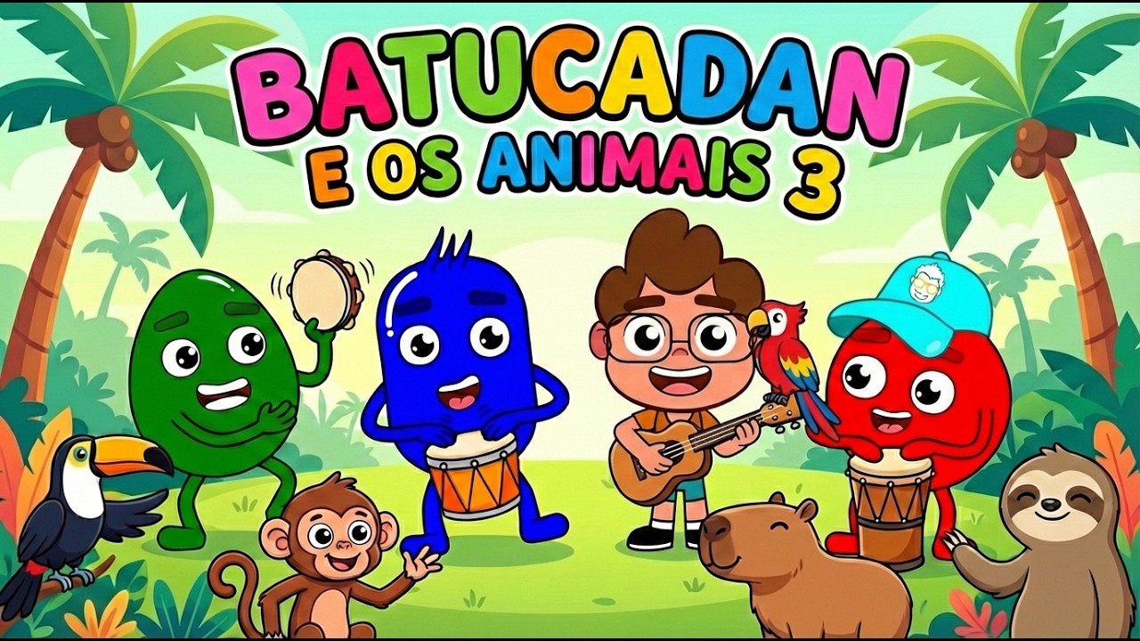 20 minutos de Batucadan com os Animais | Batucadan | Video infantil musical Oficial @Batucadan