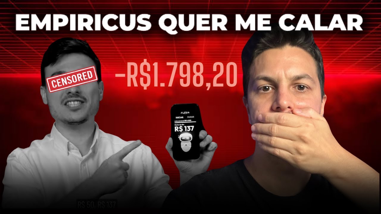 Comprei e TESTEI o ROB&Ocirc; TRADER DA Empiricus | Agora Eles Querem me CALAR