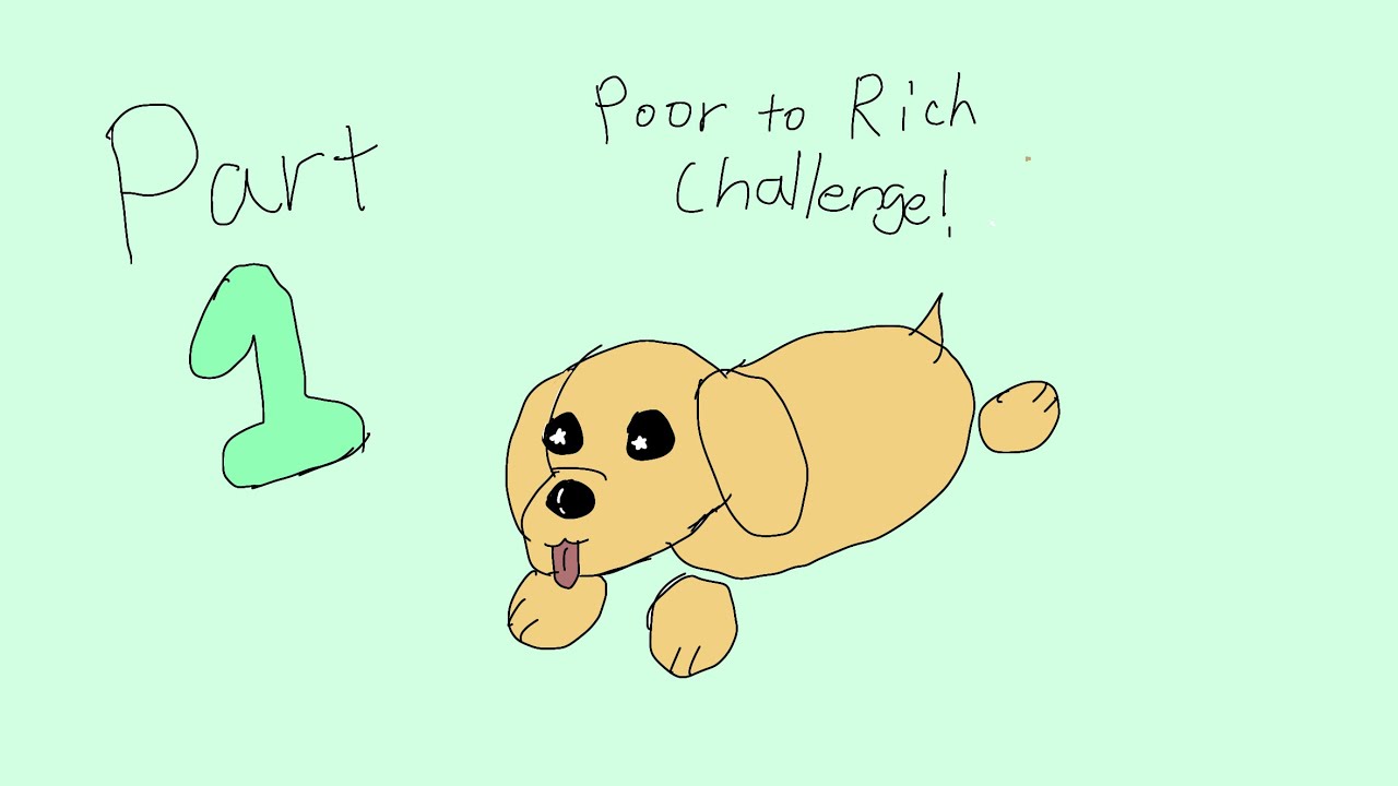 Poor to Rich Challenge in Adopt Me(Part 1)