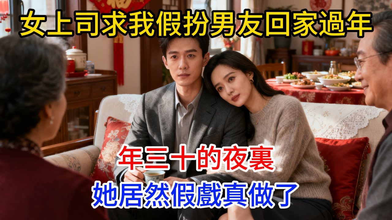 女上司求我假扮男友回家過年，年三十的夜裏，她居然假戲真做#情感故事 #老年生活 #人生感悟 #情感共鸣 #感人壹幕 #故事分享 #故事
