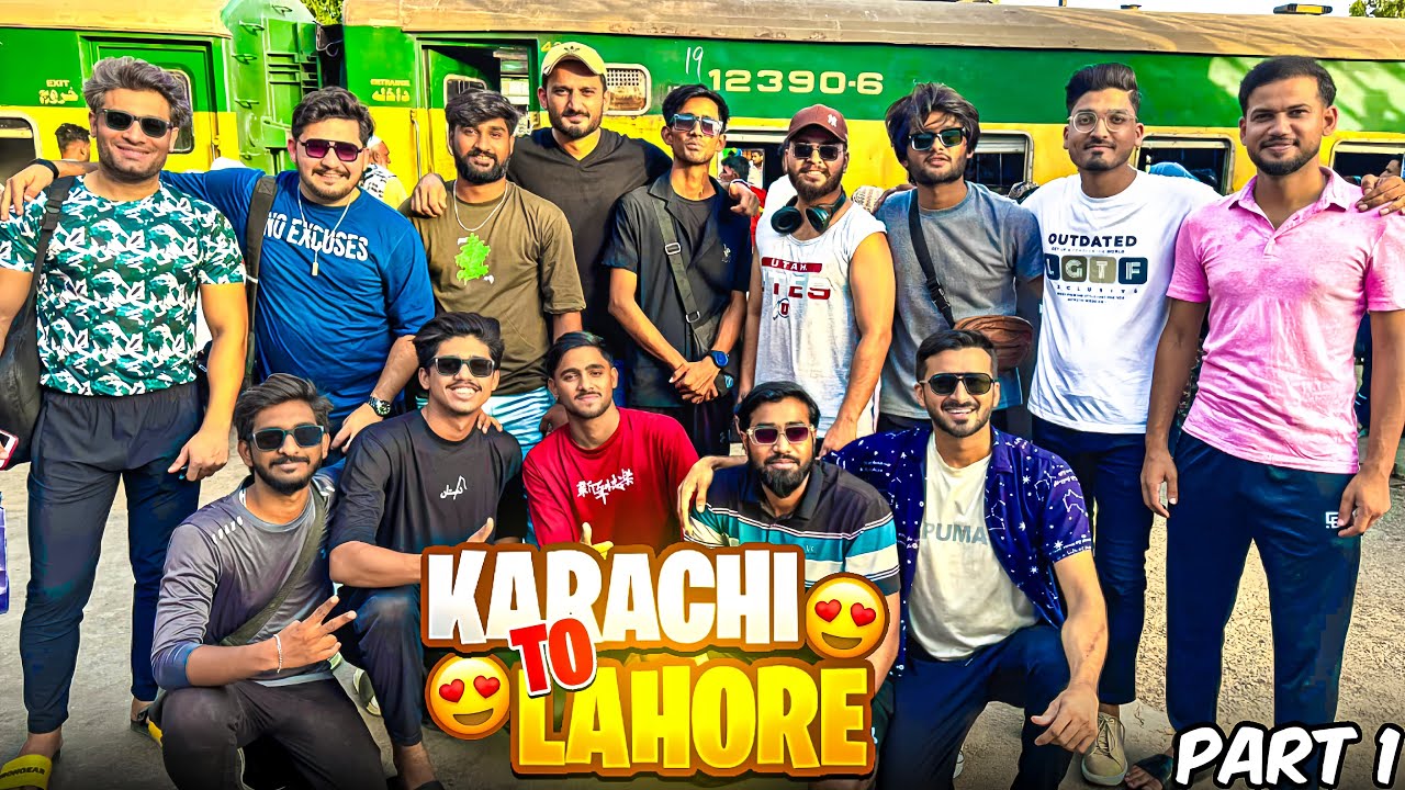 Karachi to Lahore | Non Stop Laughter  Fun Vlog Part-1