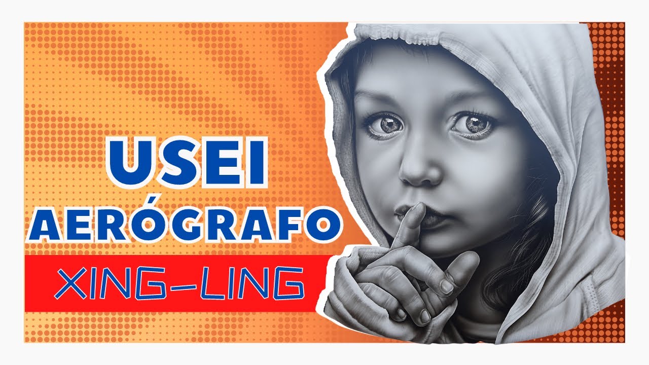 Aerografia de alto nível com aerógrafo ching ling