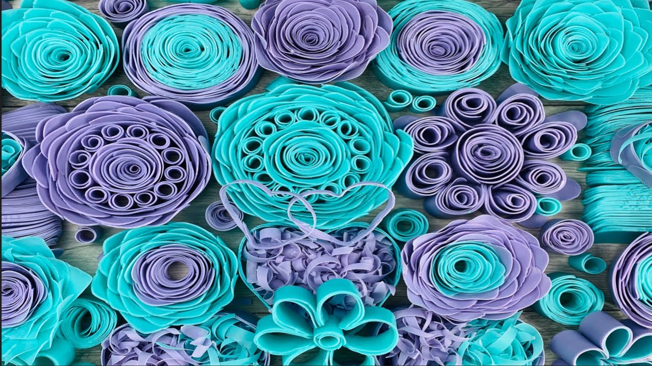 ASMR soap 🧼/satisfying  purple and turquoise theme ( no talking)
