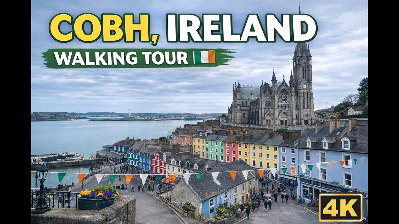 Cobh Ireland Walking Tour 4K 🇮🇪 | Most Beautiful Town in Ireland