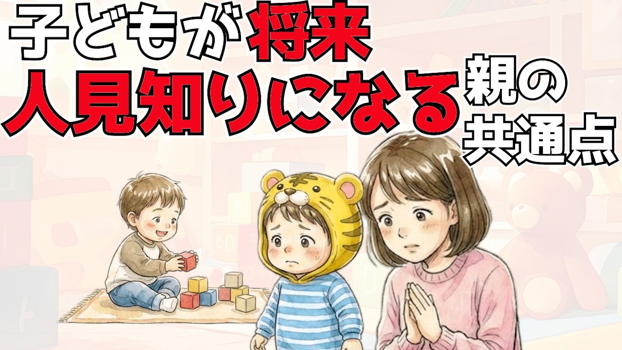 【衝撃】人と話すことが苦手な子どもになる親の行動７選