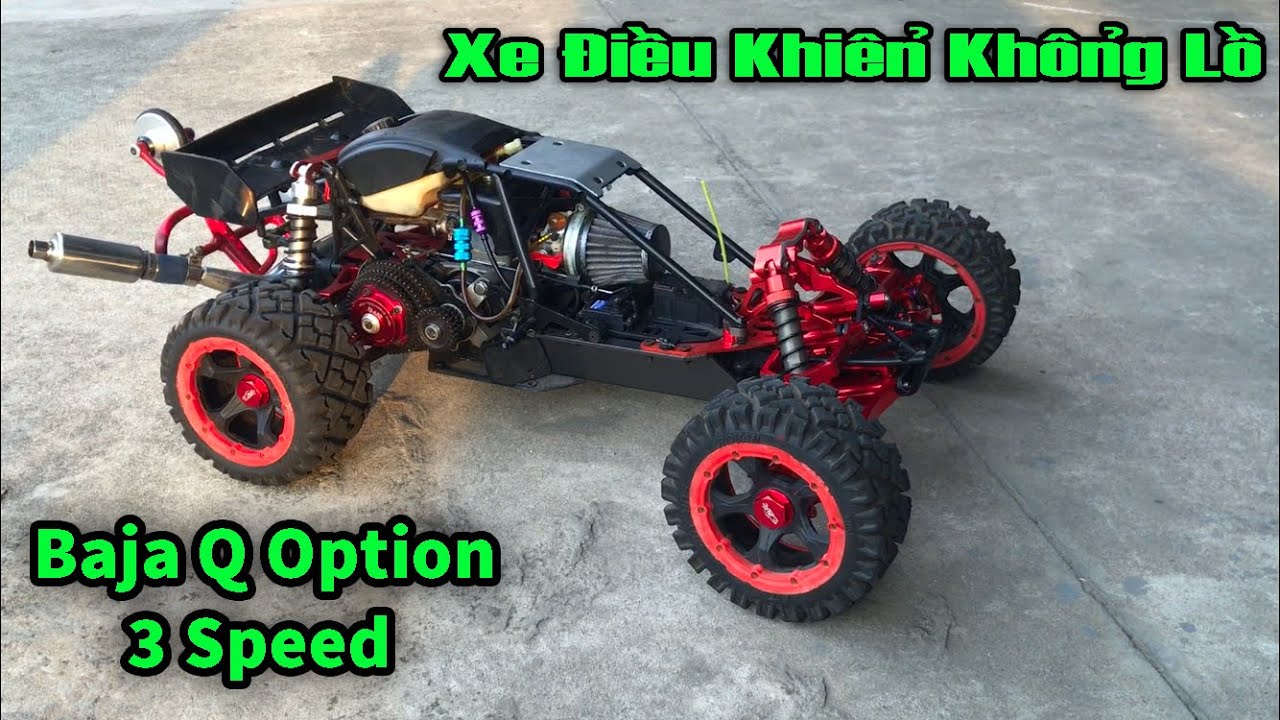 Xe Điều Khiển Rovan Baja Q 1/5 Option 3 Speed Động Cơ 32cc | Phat Vlog