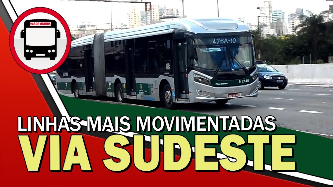 LINHAS DE ÔNIBUS MAIS MOVIMENTADAS VIA SUDESTE