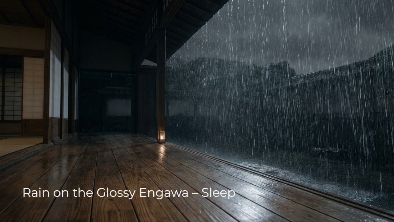 Rain on the Glossy Engawa – Sleep