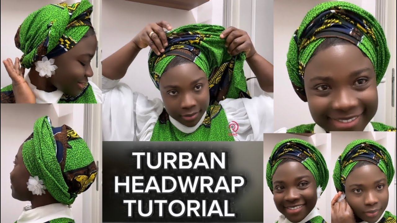 How To Tie Simple & Quick Ankara Head wrap For Church 