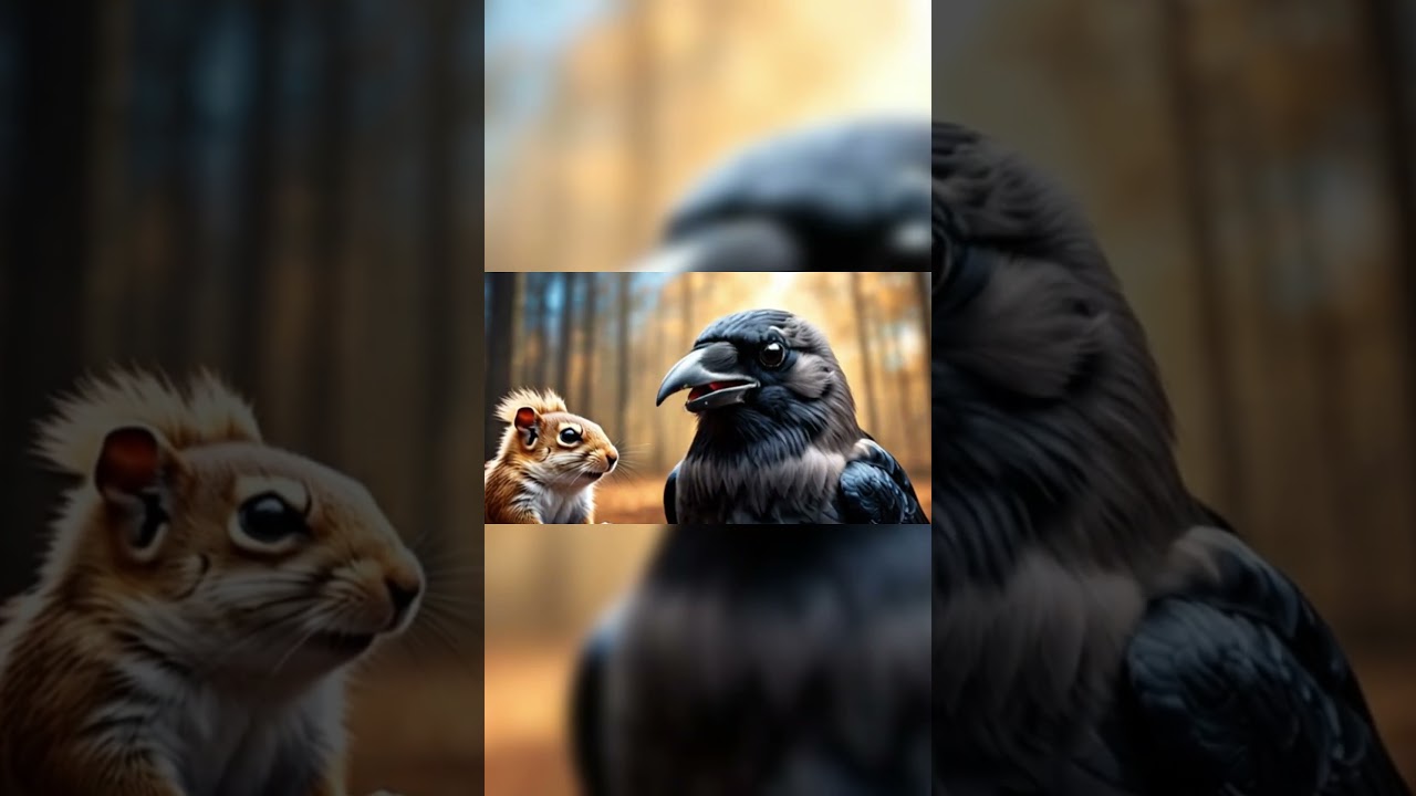 The Crow, the Squirrel, and the Walnut | Moral Story for Kids | Toony Tales World #storyforkids