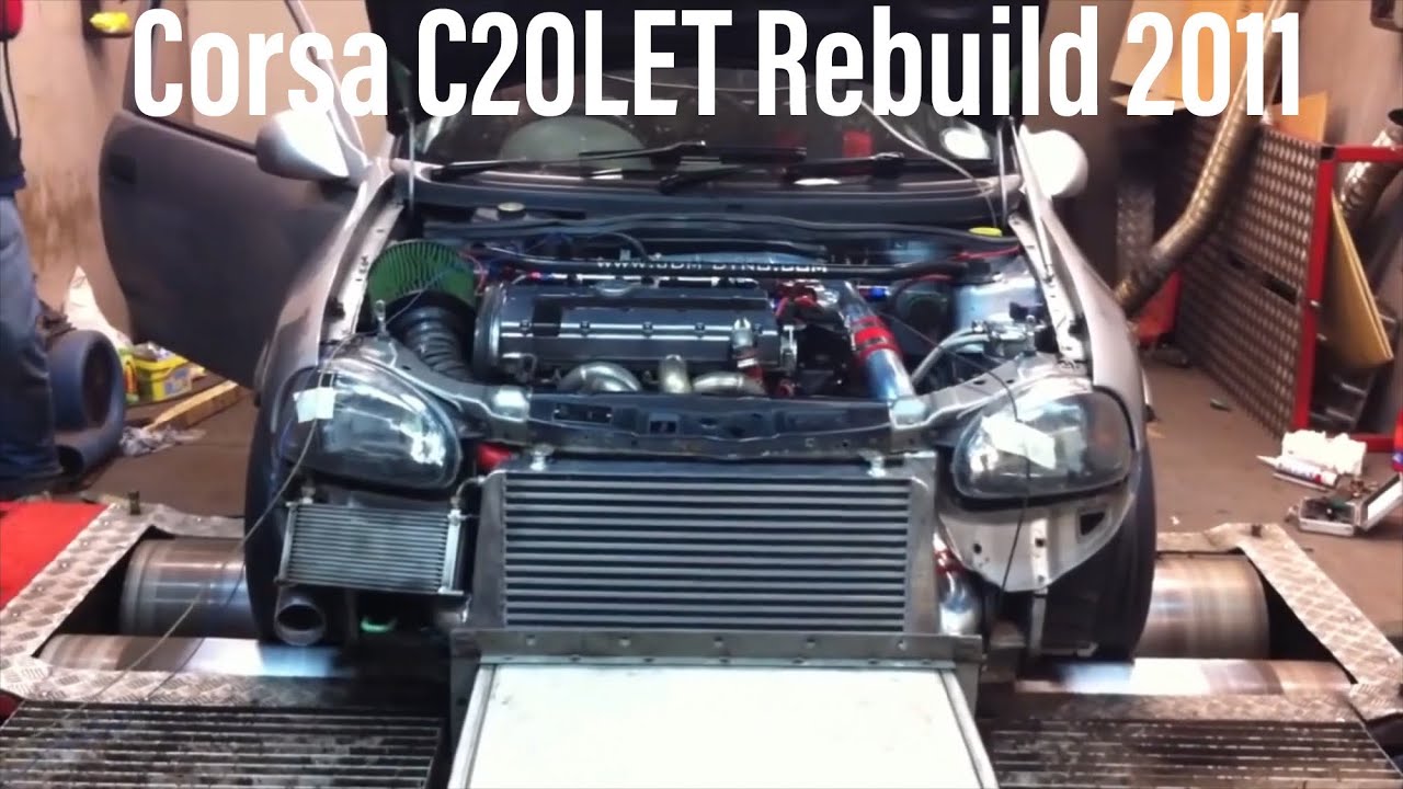 Vauxhall Corsa B Turbo C20LET Rebuild Video 500BHP 2011